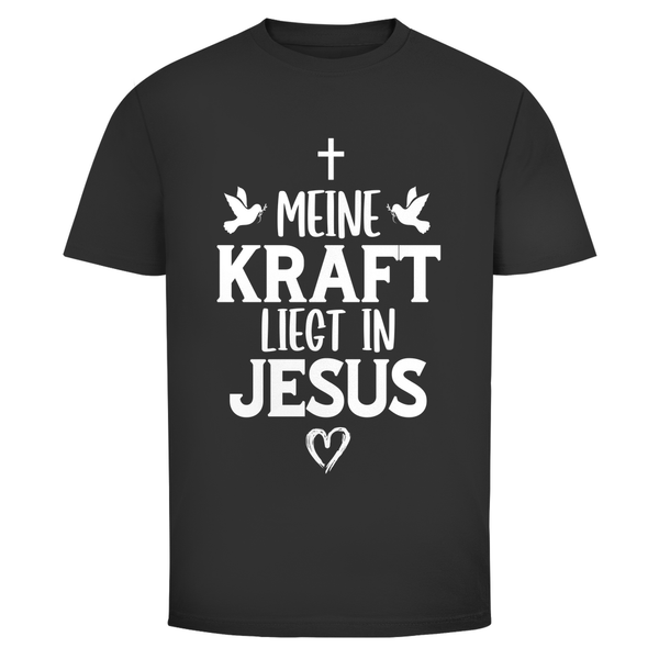 Herren T-Shirt meine kraft liegt in jesus