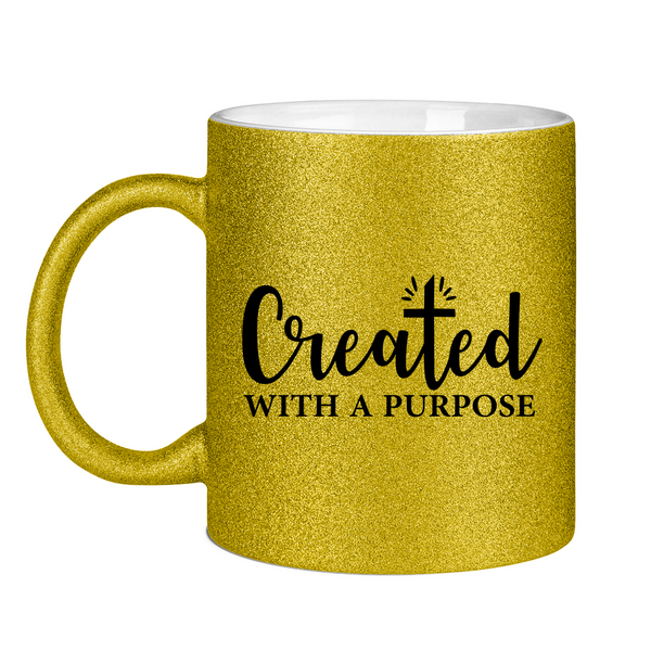 Glitzertasse created with a purpose