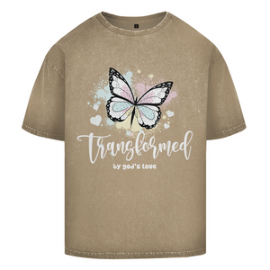 Oversize Washed T-Shirt transformed by gods love