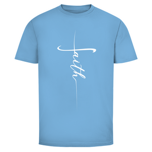Herren T-Shirt faith kreuz