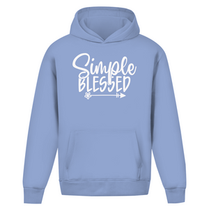 Oversize Hoodie Ohne Kordel simple blessed