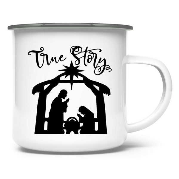 Emaille Tasse weihnachten true store