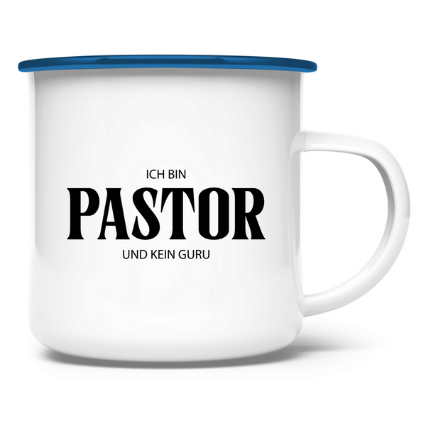 Emaille Tasse ja, ich bin pastor