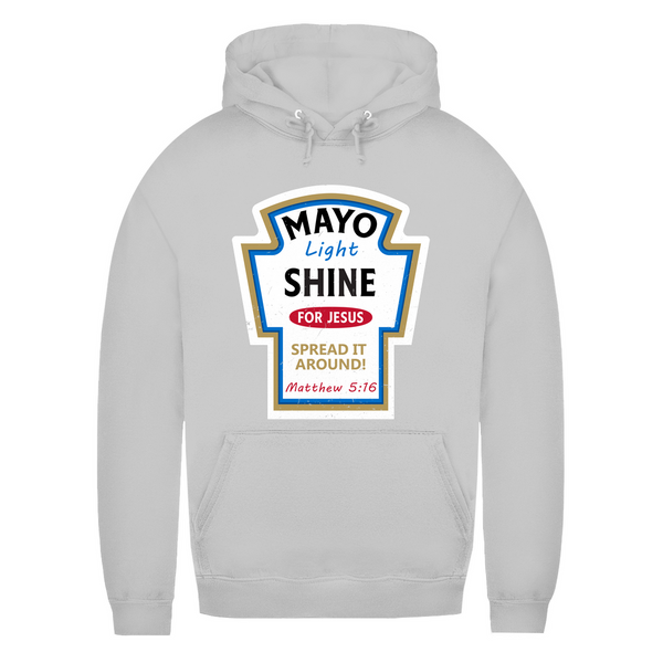 Damen Hoodie mayo light shine matthew 5:16