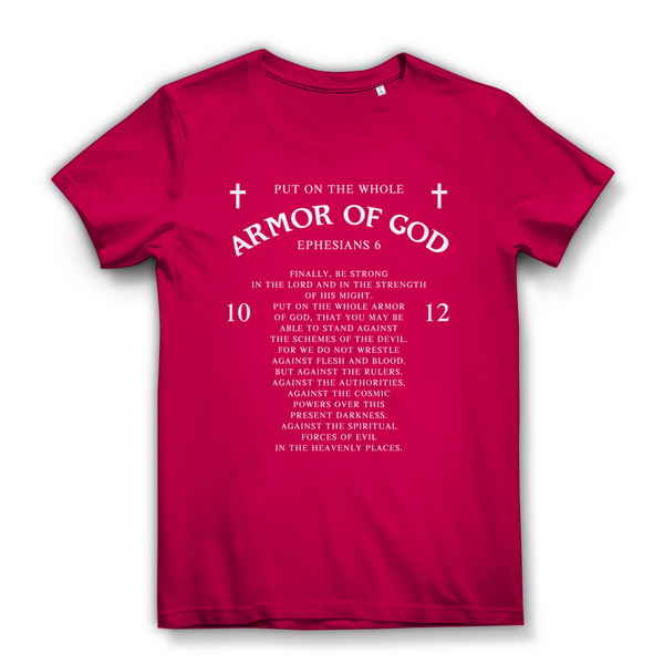 Damen Bio T-Shirt armor of god ephesians 6