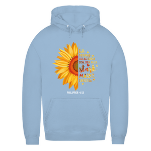 Damen Hoodie christus der mich stark macht philipper 4.13