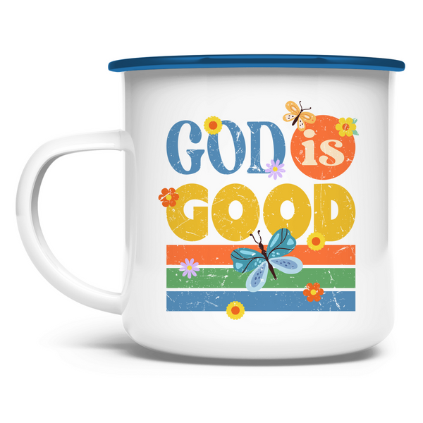 Emaille Tasse god is good