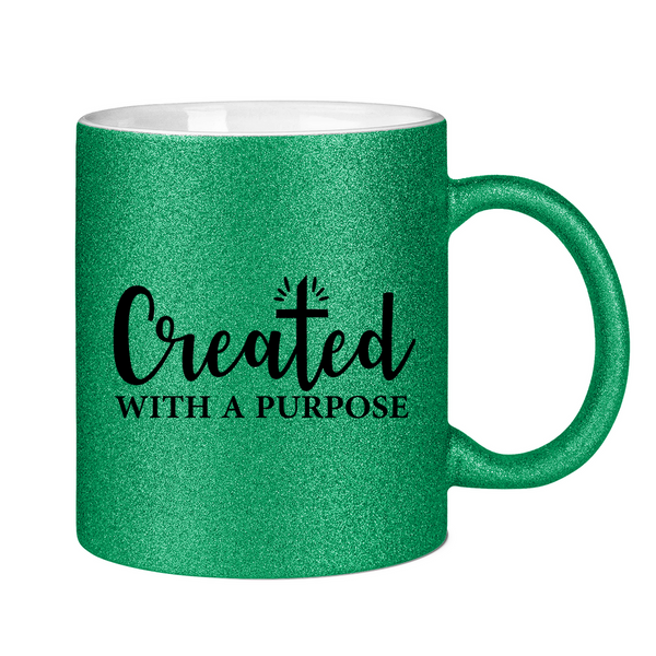 Glitzertasse created with a purpose