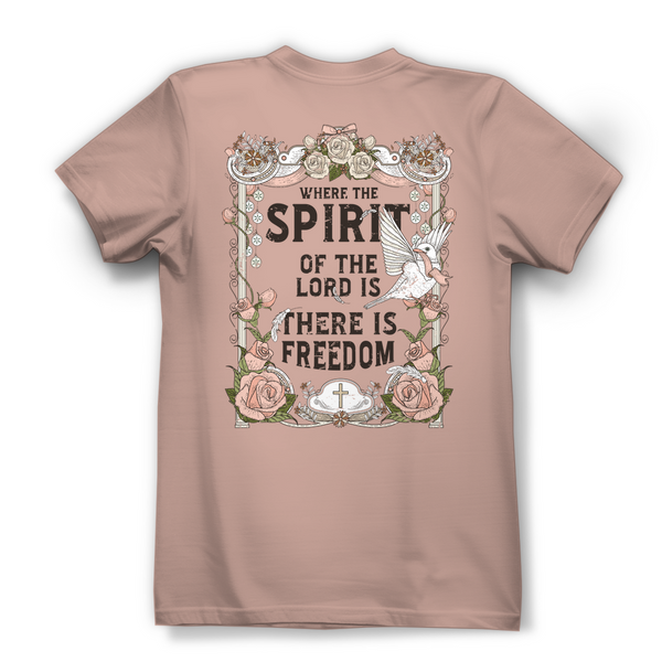 Damen Bio T-Shirt where the spirit of the lord