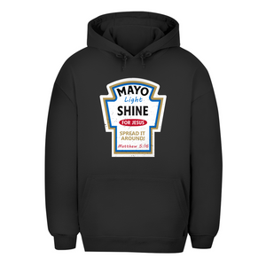 Unisex Oversize Hoodie mayo light shine matthew 5:16