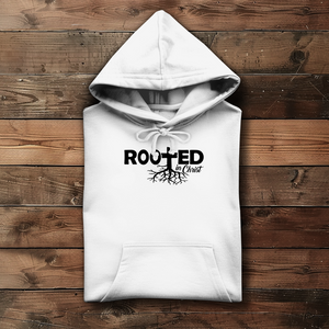 Damen Hoodie rooted in christ