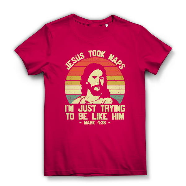 Damen Bio T-Shirt jesus took naps mark 4:38