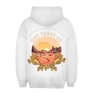 Unisex Oversize Hoodie god take us through the desert