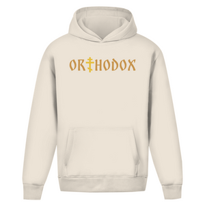 Oversize Hoodie Ohne Kordel orthodox kreuz