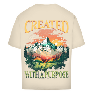 Oversize T-Shirt created with a purpose ephesians 2:10