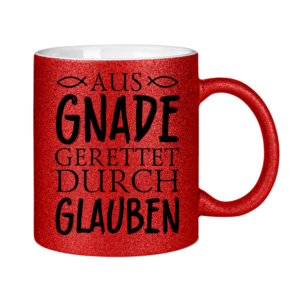 Glitzertasse aus gnade gerettet