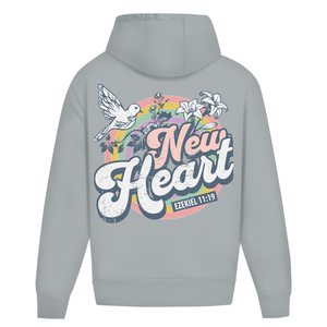 Oversize Hoodie Ohne Kordel new heart ezekiel 11:19