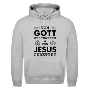 Herren Hoodie von gott geschaffen