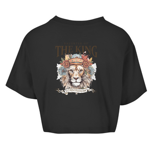 Damen Oversize Crop Top daughter of the king 2 corinthians 6:18