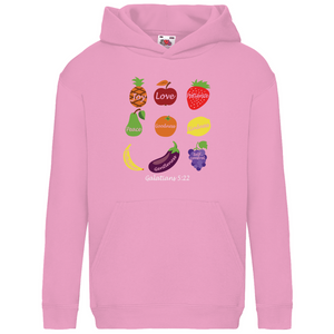 Kinder Hoodie joy love patience galatians 5:22