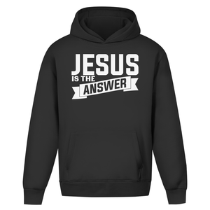 Oversize Hoodie Ohne Kordel jesus is the answer