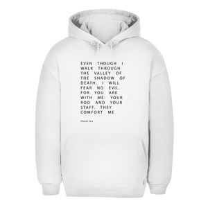 Unisex Oversize Hoodie i will fear no evil psalm 23:4