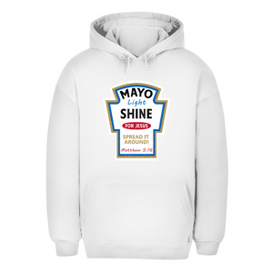 Unisex Oversize Hoodie mayo light shine matthew 5:16