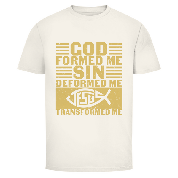 Herren T-Shirt god formed me