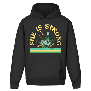 Oversize Hoodie Ohne Kordel she is strong