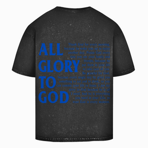 Oversize Washed T-Shirt all glory to god