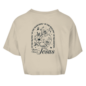 Damen Oversize Crop Top there was jesus