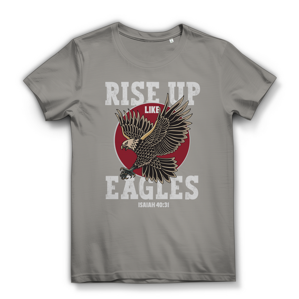 Damen Bio T-Shirt rise up like eagles isaiah 40:31