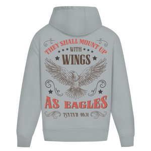 Oversize Hoodie Ohne Kordel mount up with wings isaiah 40:31
