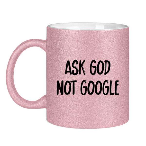 Glitzertasse ask god