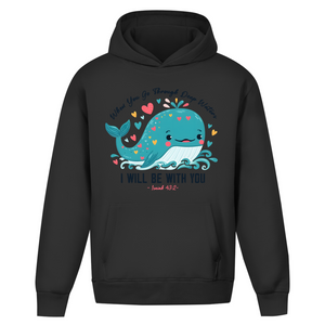 Oversize Hoodie Ohne Kordel Deep Waters Isaiah 43:2