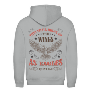 Damen Hoodie mount up with wings isaiah 40:31