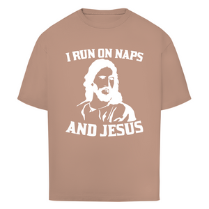 Oversize T-Shirt i run on naps and jesus