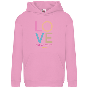 Kinder Hoodie love one another john 15:12