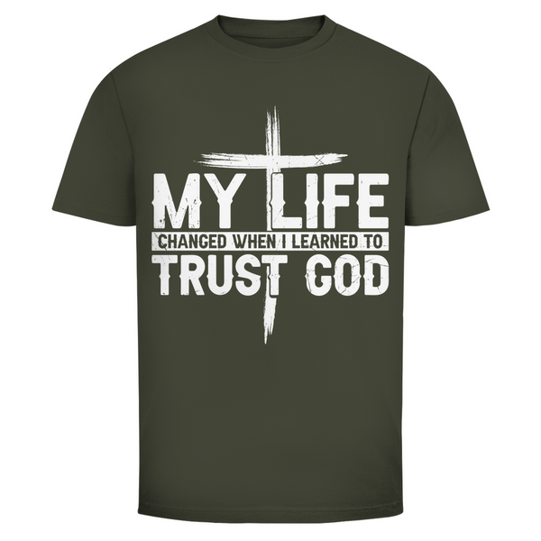 Herren T-Shirt when i learned to trust god