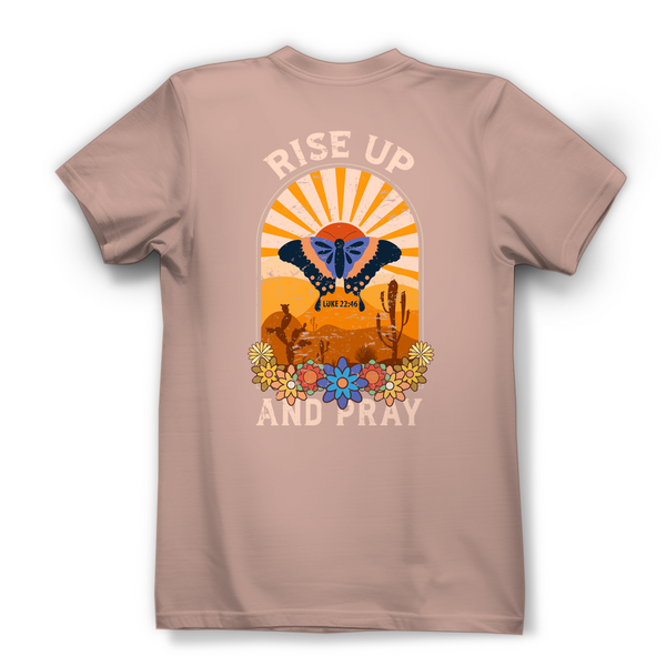 Damen Bio T-Shirt rise up and pray