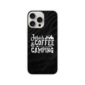 jesus coffee camping iPhone-Hülle