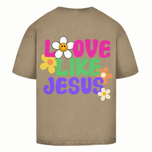 Oversize Washed T-Shirt love like jesus
