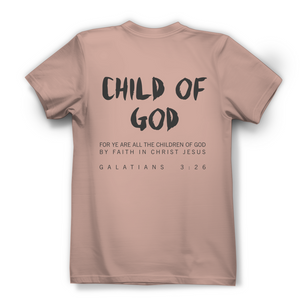 Damen Bio T-Shirt child of god galatians 3:26