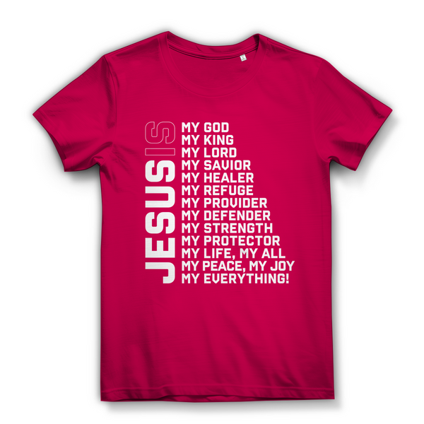 Damen Bio T-Shirt jesus is my god