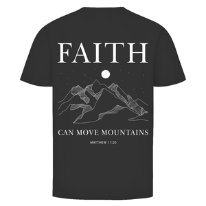 Herren T-Shirt faith minimalistisch matthew 17:20