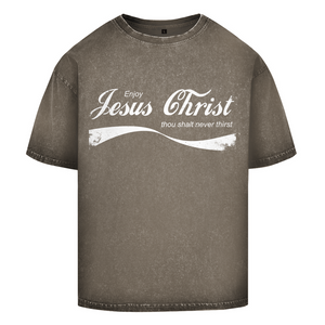 Oversize Washed T-Shirt enjoy jesus christ