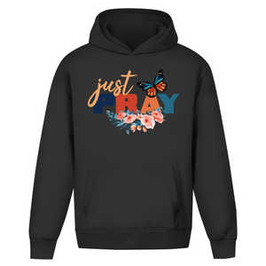 Oversize Hoodie Ohne Kordel just pray