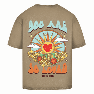 Oversize Washed T-Shirt you are so loved john 3:16