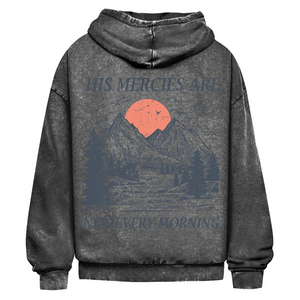 Oversize Washed Hoodie his marcies are new every morning