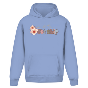Oversize Hoodie Ohne Kordel made to worship